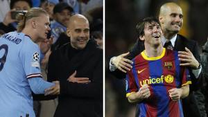 “Está muy joven” Pep Guardiola reveló el motivo del por qué sacó Haaland antes de que superara el récord de su amigo Leo Messi