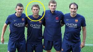 Rubi llegó el 15 de julio al club luego de desvincularse del Girona. Hoy es el favorito para dirigir al Barcelona.