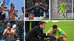 Kylian Mbappé sale a su defensa tras las celebraciones de Dibu Martínez luego de ser campeón de Qatar 2022.