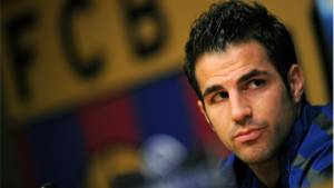 Cesc Fábregas durante la conferencia de prensa.