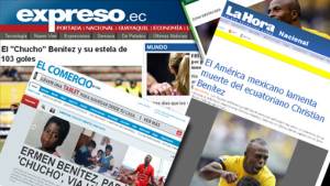 Los medios de Ecuador despliegan importantes titulares sobre la muerte de 'Chucho'.