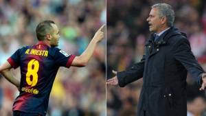 Andrés Iniesta atacó a Mourinho y este le respondió con ironia.