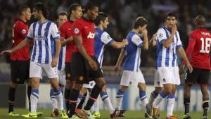 Manchester United igualó sin goles contra Real Sociedad.