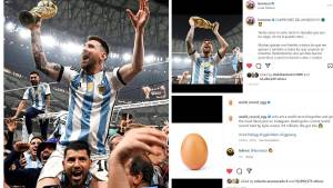 La foto de Leo Messi superó en likes a la foto del huevo más en Instagram.