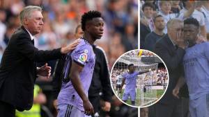 Ancelotti salió enfurecido por los insultos del Mestalla a Vinicius: “Yo no quiero hablar de fútbol, quiero hablar de lo que ha pasado aquí”