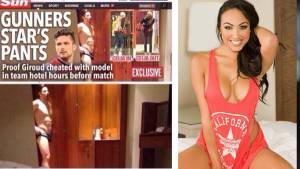 Diario The Sun dedicó su portada a la exclusiva de Olivier Giroud.