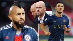 Vidal no comprende cómo Ten Hag sacaba a Cristiano del Manchester United cuando era su referente.