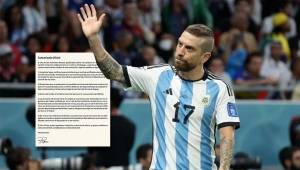 Alejandro Gómez publicó un comunicado en sus redes sociales luego de ser sancionado con dos años.