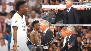 Ancelotti le llamó la atención a Vinicius en el Real Madrid-Las Palmas que se jugó en el Bernabéu.