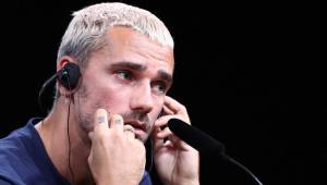 Griezmann estuvo en la conferencia de prensa antes de enfrentar a los alemanes en amistoso.