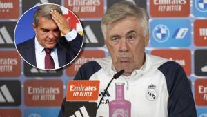 Carlo Ancelotti en la conferencia de prensa fue consultado por las declaraciones de Joan Laporta.