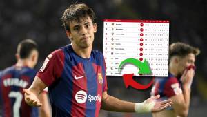 Joao Félix abrió el marcador y marcó su primer tanto con la camiseta del Barcelona.