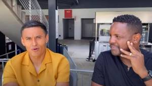 El extremo hondureño Andy Najar se sentó a dialogar con el ex jugador Luciano Emilio, el brasileño con quien fue compañero en el DC United de la MLS.