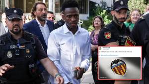 El Valencia giró un comunicado en el que pide a Vinicius combatir el racismo, pero no con falacias y mentiras.