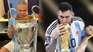 Haaland y Messi son los fuertes candidatos para tomar el puesto de Benzema con el Balón de Oro.