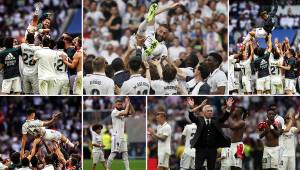 Hoy fue un día de despedidas en el Santiago Bernabéu. Cuatro jugadores se van del equipo con la carta de libertad y Benzema anotó su último gol con la elástica merengue.