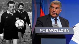 Joan Laporta negó en abril en una conferencia que el Barcelona haya pagado árbitros para sacar ventaja deportiva.