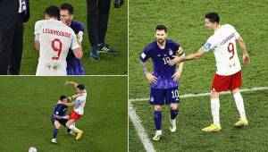 Messi y Lewandowski tuvieron un pique durante el Argentina-Polonia por la clasificación a octavos del Mundial.