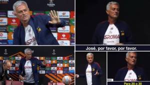 Mourinho intentó responder sobre el estado de Paulo Dybala cuando ya abandonaba la conferencia de prensa.