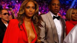 Beyoncé junto a su esposo, el rapero y productor Jay Z.