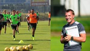 El hondureño Emilio Izaguirre trabaja a fondo en el Celtic para ganarse la confianza del entrenador Brendan Rodgers. Foto Celtic FC