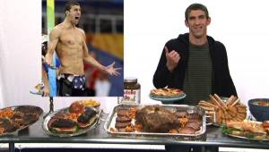 Michael Phelps consume entre 10 mil y 12 mil calorías al día.