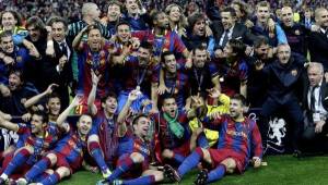 Momentos de la celebración del título del Barcelona campeón de Champions en el 2010.