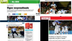 Prensa internacional destacó el pase de Honduras a Juegos Olímpicos de Río y tildó la gesta de 'sorpresa', 'para no creer' y 'hazaña'.
