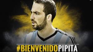 Gonzalo Higuaín ha sido oficializado este lunes como jugador del Juventus.