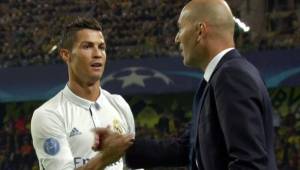 Cristiano saludó a Zidane y despeja cualquier duda de mala relación entre ambos.