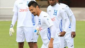 Roger el 'Chino' Espinoza entrena con toda normalidad en los entrenos de la Selección de Honduras.