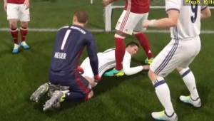 A pesar de la mejora en el motor gráfico, el FIFA no deja de tener algunos bugs.