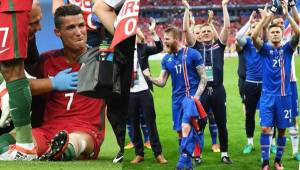 La Federación de Islandia tuvo palabras para Cristiano Ronaldo tras la lesión sufrida en la final de la Eurocopa ante Francia. Foto AFP