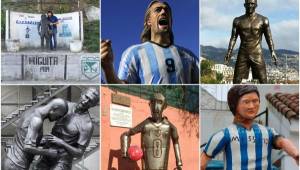 Las estatuas realizadas en honor a los futbolistas más simbólicos de la historia.