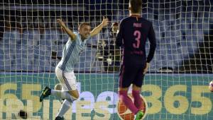 Iago Aspas anotó el segundo gol de los de Vigo ante Barcelona.