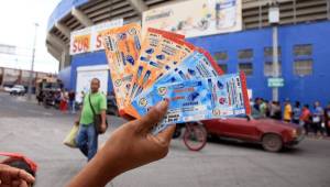 Estos eran los boletos oficiales de la Gran Final del fútbol hondureño.