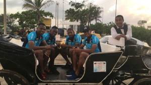 Los jugadores de la Selección Sub-23 de Honduras se dieron un descanso por la ciudad de Cartagena de Indias, Colombia.