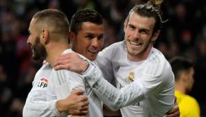 Cristiano, Benzema y Bale marcaron en el triunfo del Real Madrid ante Sevilla. Foto AFP