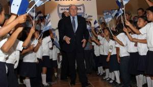 En abril de 2011 Joseph Blatter estuvo en Honduras inaugurando el Proyecto Goal de Siguatepeque. Foto DIEZ