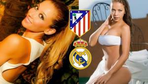 Beatriz Espejel y Andra Salas, lideran el equipo de las mujeres más bellas de los jugadores del Real Madrid y Atlético, que este sábado se miden en la final de la Champions League.