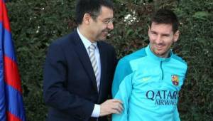 Messi y Bartomeu tienen una gran relación en el FC Barcelona.