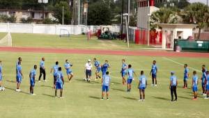 Honduras entrena en la ciudad de Houston, esta gráfica ha sido tomada este lunes muy temprano. Foto Juan Salgado/Enviado Especial