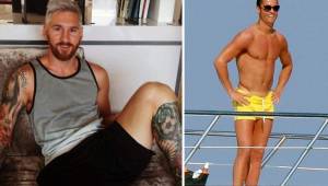 Messi con sus tatuajes se diferencia de Cristiano Ronaldo, quien prefiere su naturalidad.