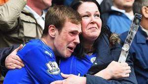 El joven no logró contener las lágrimas tras la sufrida victoria ante el Southampton.