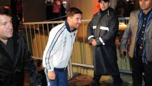 Messi llegó por primera vez a San Juan para enfrentar a Honduras este viernes. (Foto cortesía: El Clarín).