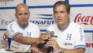 Jorge Luis Pinto brindó su primer convocatoria como seleccionador de Honduras. Foto Delmer Martínez
