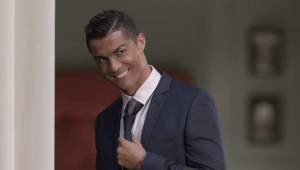 Cristiano Ronaldo durante las imágenes del anuncio publicitario.