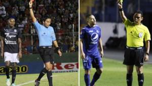 Said Martínez y Giovanni Mendoza dirigiendo en los partidos de ida de la semifinal.