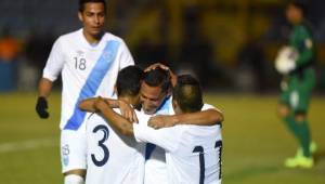 Gerson Tinoco, delantero hondureño nacionalizado guatemalteco, en dos encuentros ante Honduras, ha anotado dos goles. (FOTO: AFP)