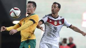 Ante su propia afición, Alemania le sacó un sufrido empate a Australia en partido amistoso. Foto AFP